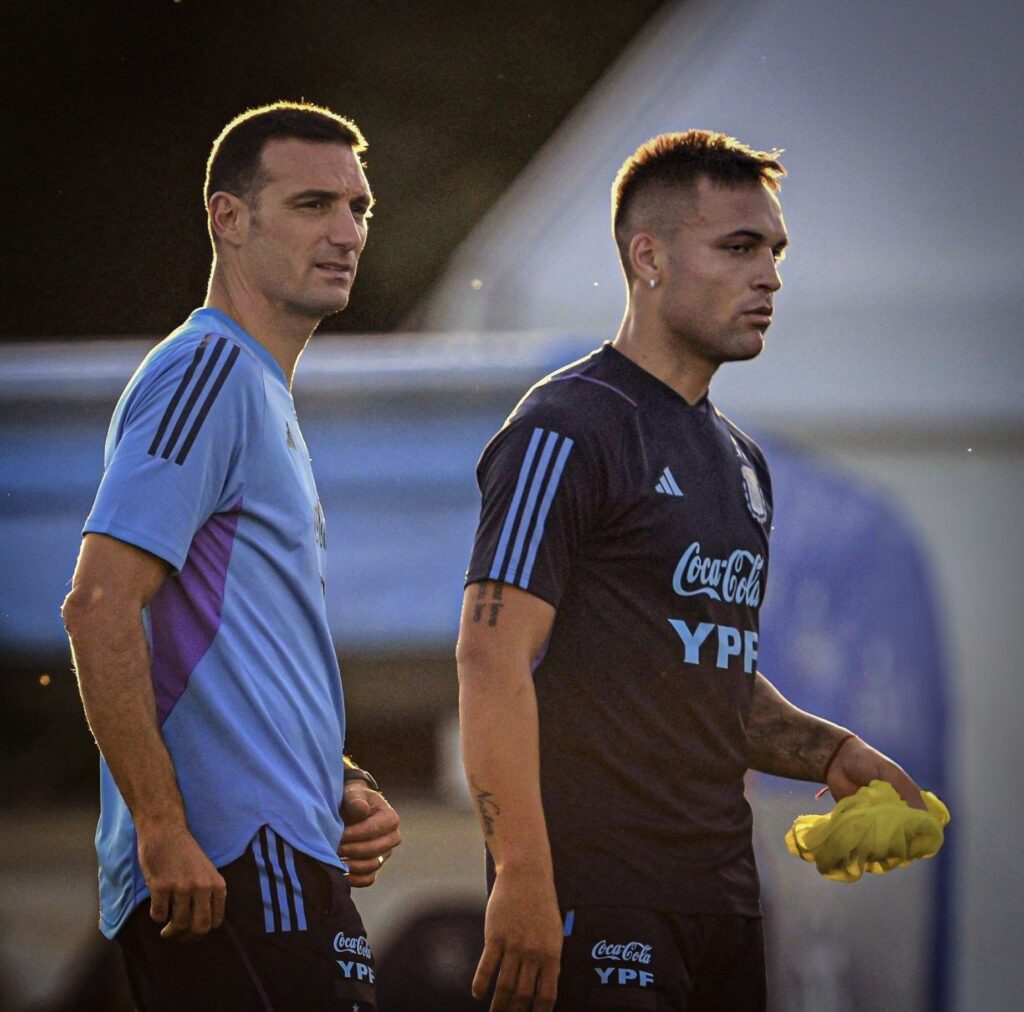 Lionel Scaloni - Lautaro Martínez - Selección Argentina