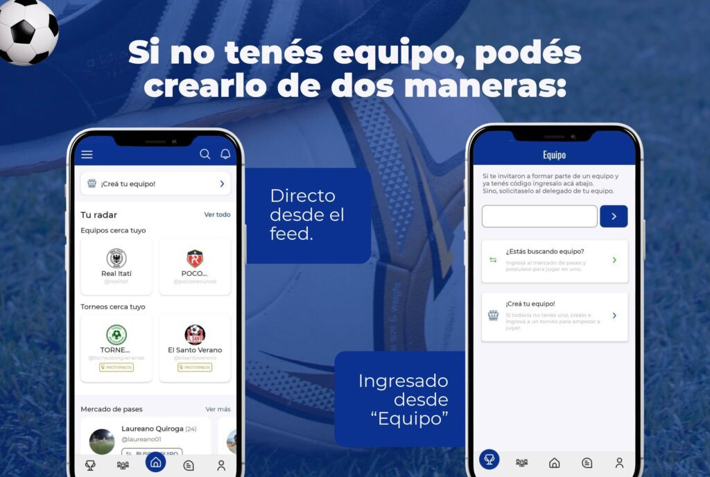 crear equipo