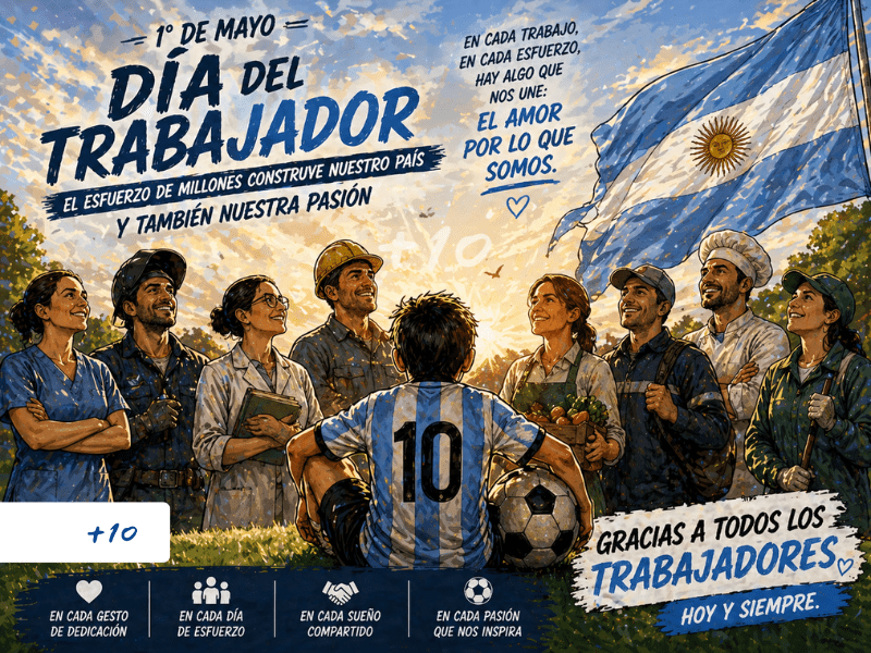1° de mayo Día del Trabajador